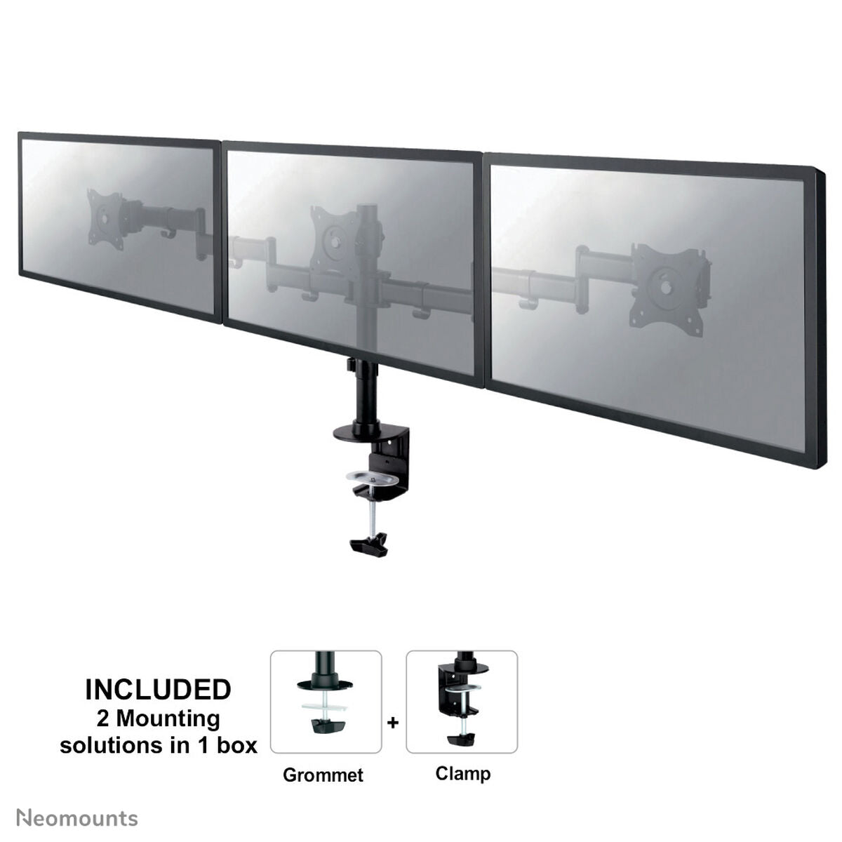 NEOMOUNTS NM-D135D3BLACK Support décran à fixer 10-27p