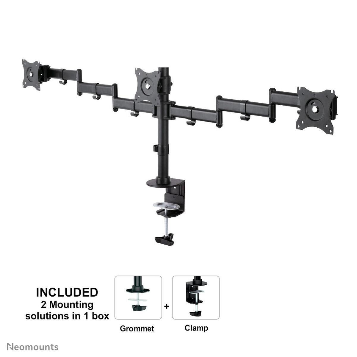 NEOMOUNTS NM-D135D3BLACK Support décran à fixer 10-27p