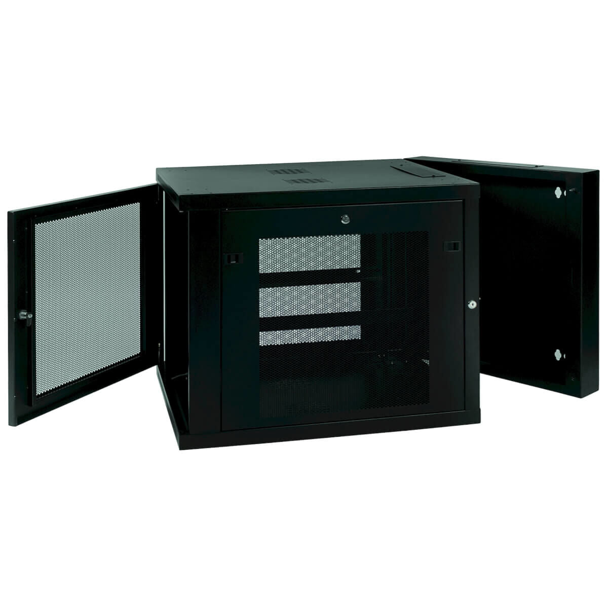 EATON TRIPPLITE 12U Wall Mount Rack Enclosure Server Cabinet Hinged 33 Extended Depth Rack cabinet wall mountable Black 12U 19
