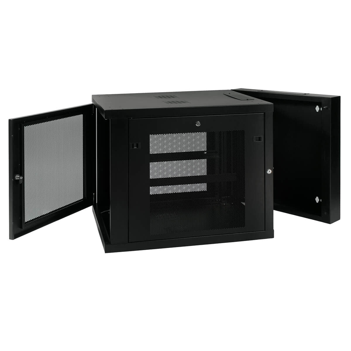 EATON TRIPPLITE 12U Wall Mount Rack Enclosure Server Cabinet Hinged 33 Extended Depth Rack cabinet wall mountable Black 12U 19