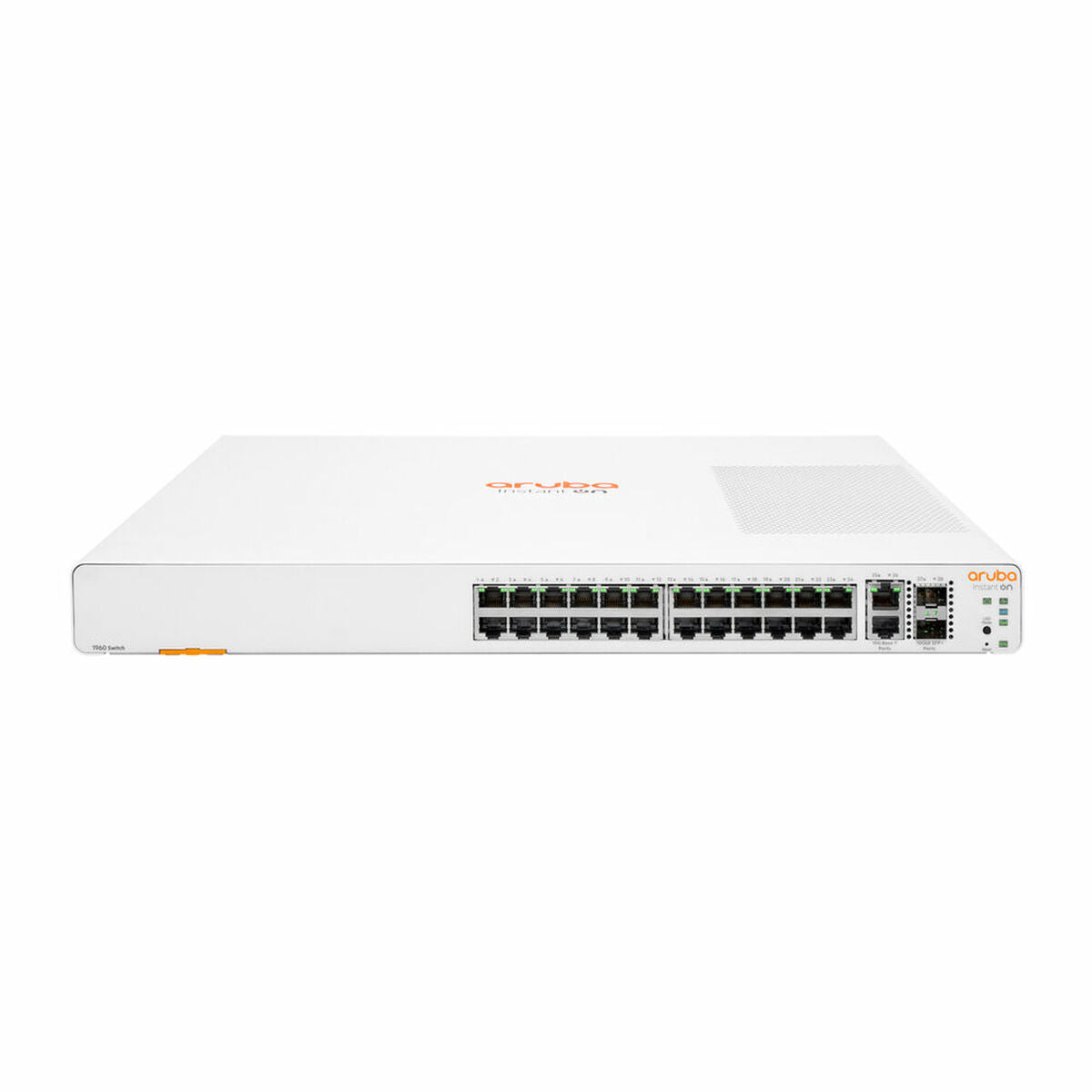 HPE Networking Instant On 1960 24G 2XGT 2SFP+ Switch Commutateur Géré 24 x 10/100/1000 + 2 x10 Gigabit SFP+ + 2 x 100/1000/10GBase T