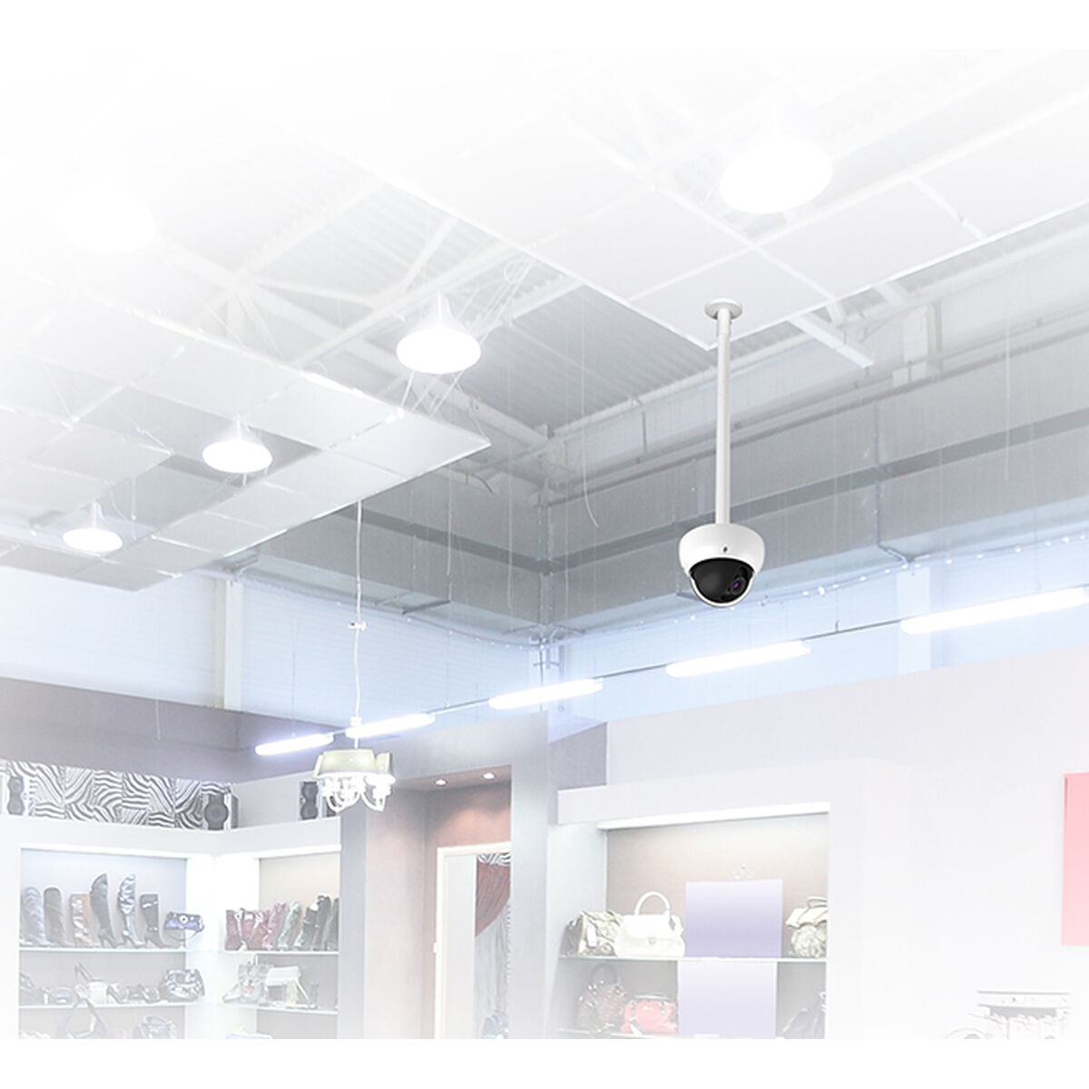 SYSTEM V - Fixed Ceiling Mount for Ø38mm