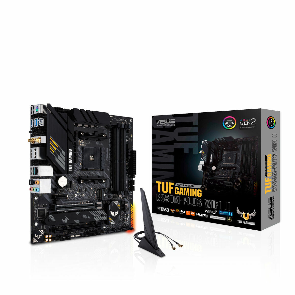ASUS TUF GAMING B550M-PLUS WIFI II AM4 Socket 4x4DDR 1xHDMI 1xDP 2xM.2