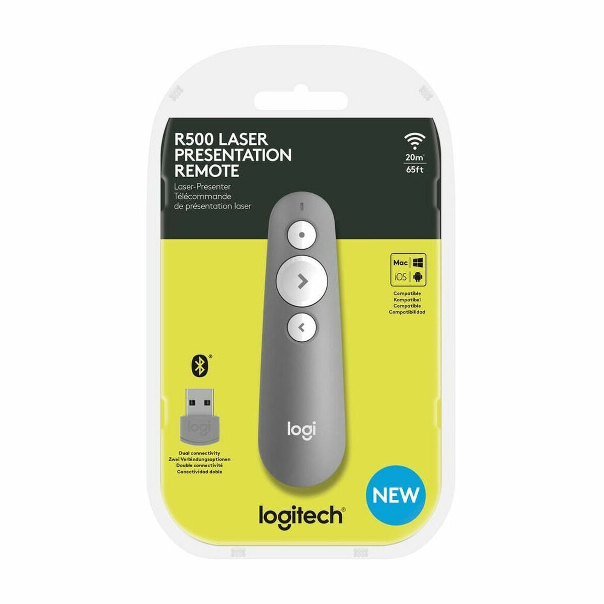 Logitech 910-006520 télécommande Bluetooth/RF Gris