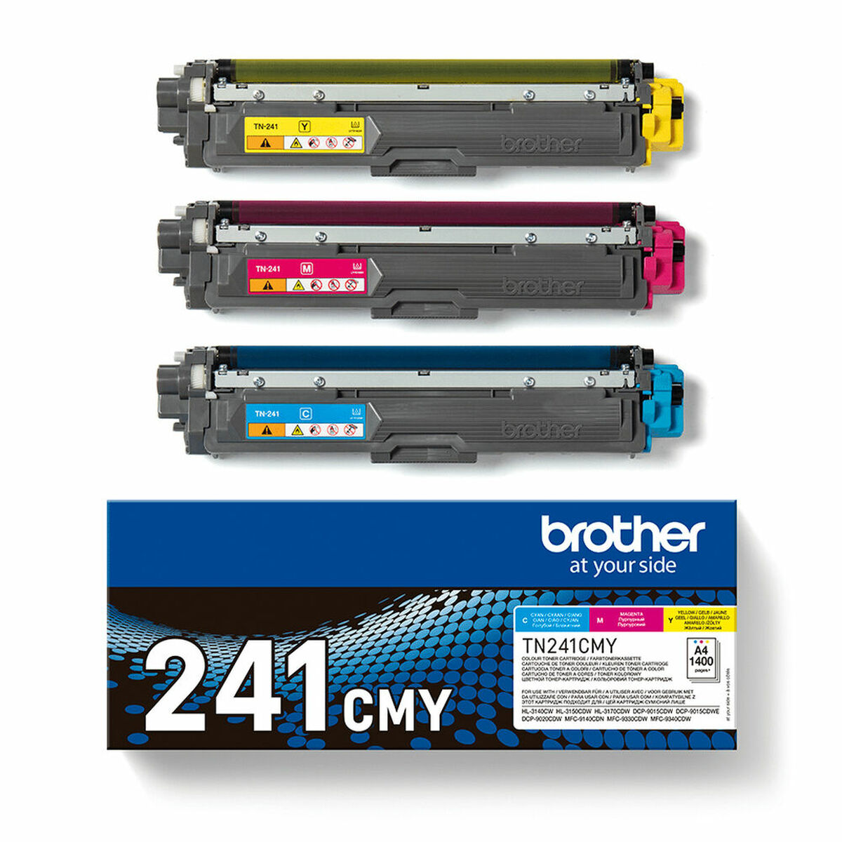 BROTHER TN241C/M/Y rainbow pack multi pack toners C/M/Y 1400pages/cartridge
