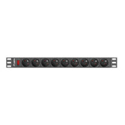 "Lanberg RACK POWER STRIP 19"" PDU 1U 9X SHUKO - 3 m"