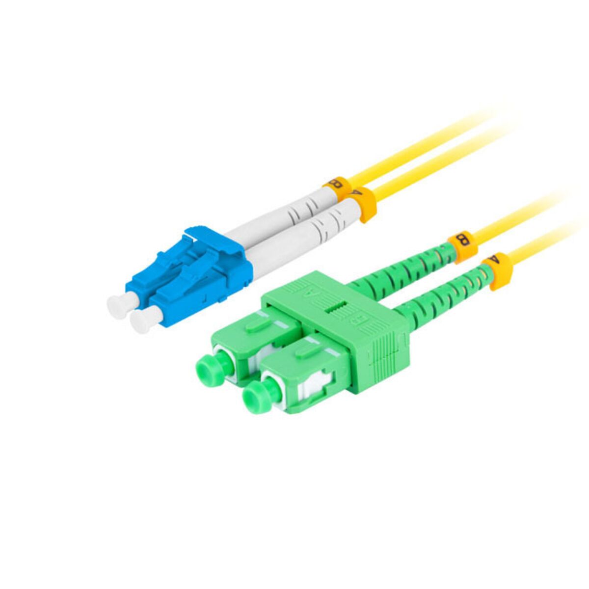 Lanberg FO-LUSA-SD11-0020-YE câble InfiniBand et a fibres optiques 2 m SC LC LC/SC Jaune