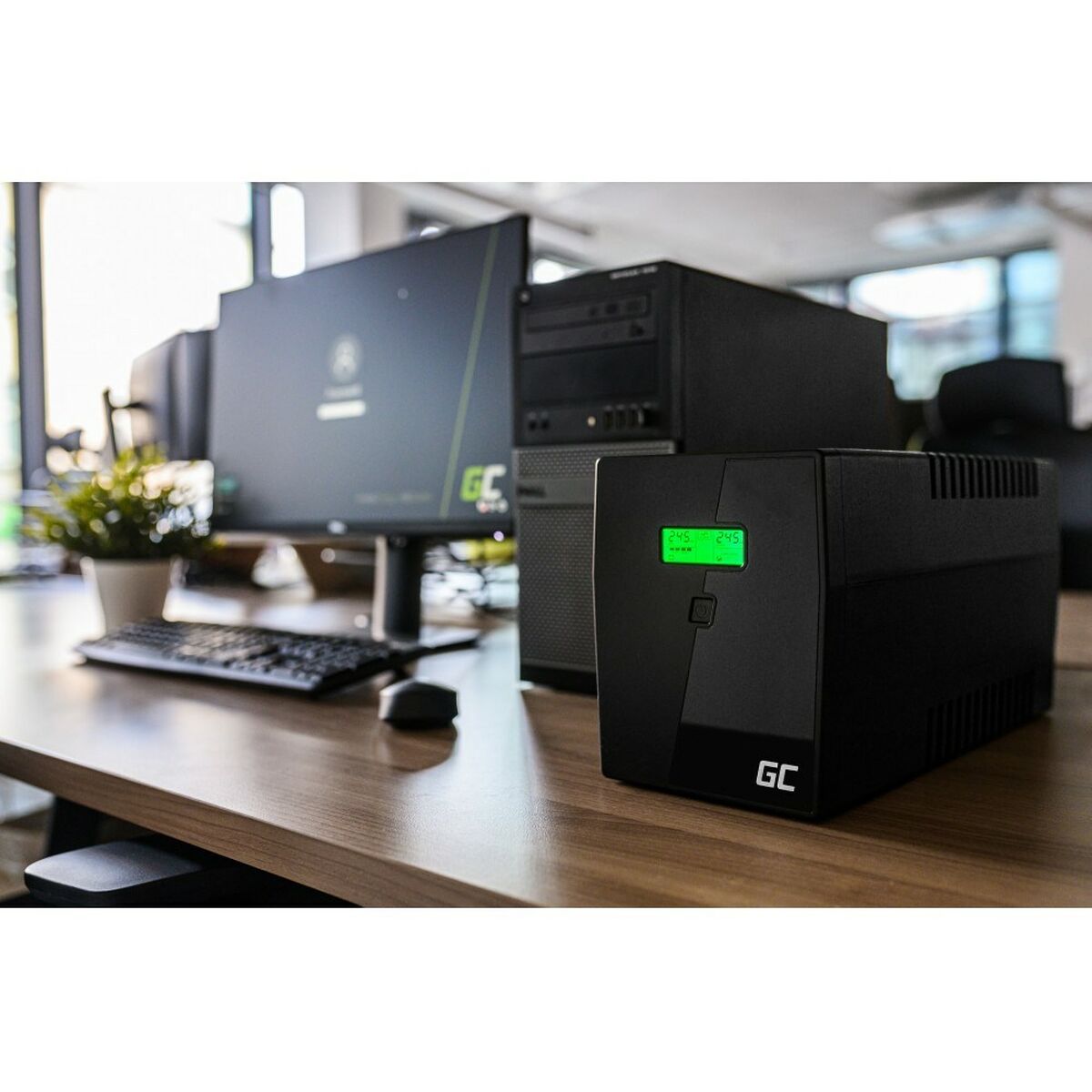 Green Cell UPS02 alimentation d'énergie non interruptible Interactivité de ligne 0,8 kVA 480 W 2 sortie(s) CA