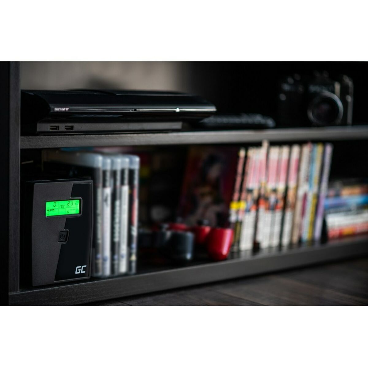 Green Cell UPS02 alimentation d'énergie non interruptible Interactivité de ligne 0,8 kVA 480 W 2 sortie(s) CA