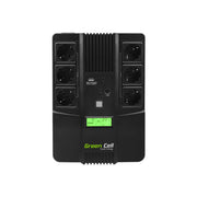 Green Cell AiO 800VA LCD Interactivité de ligne 0,8 kVA 480 W 6 sortie(s) CA