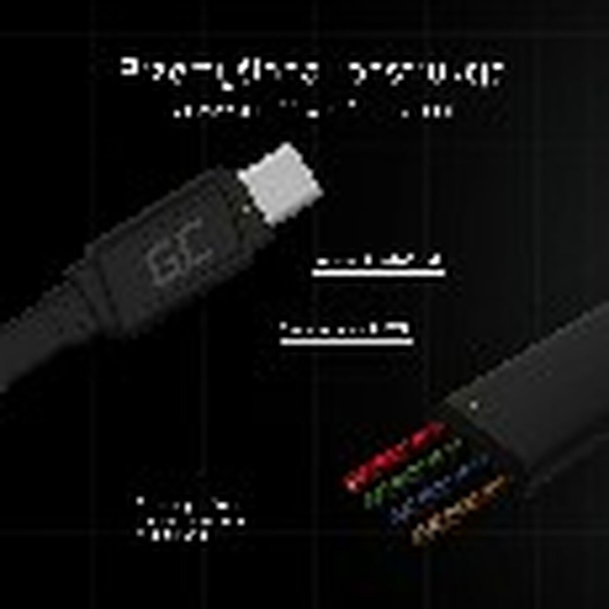 Green Cell KABGC03 câble USB 0,25 m USB A USB C Noir