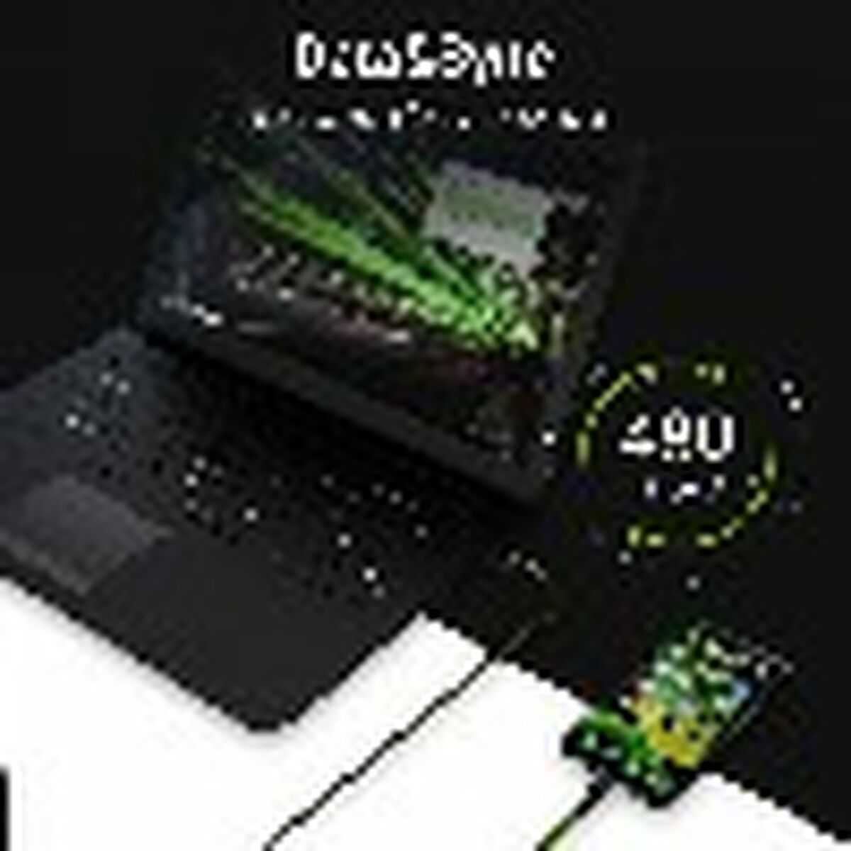 Green Cell KABGC05 câble Lightning 1,2 m Noir