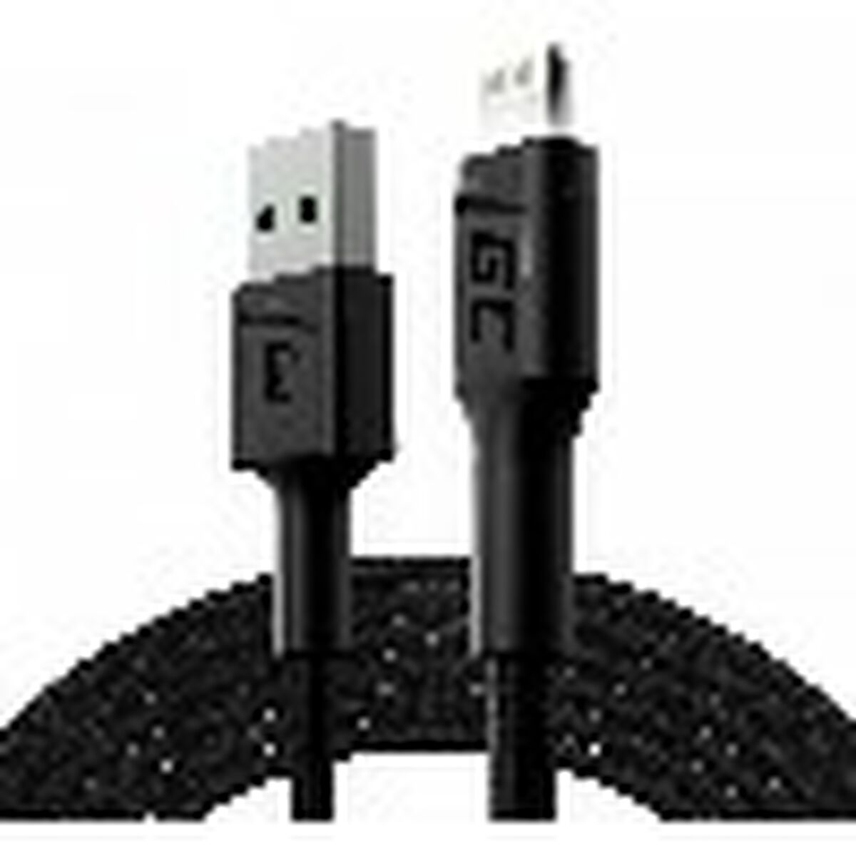 Green Cell KABGC12 câble Lightning 2 m Noir