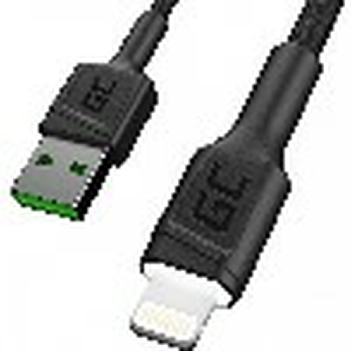 Green Cell KABGC12 câble Lightning 2 m Noir