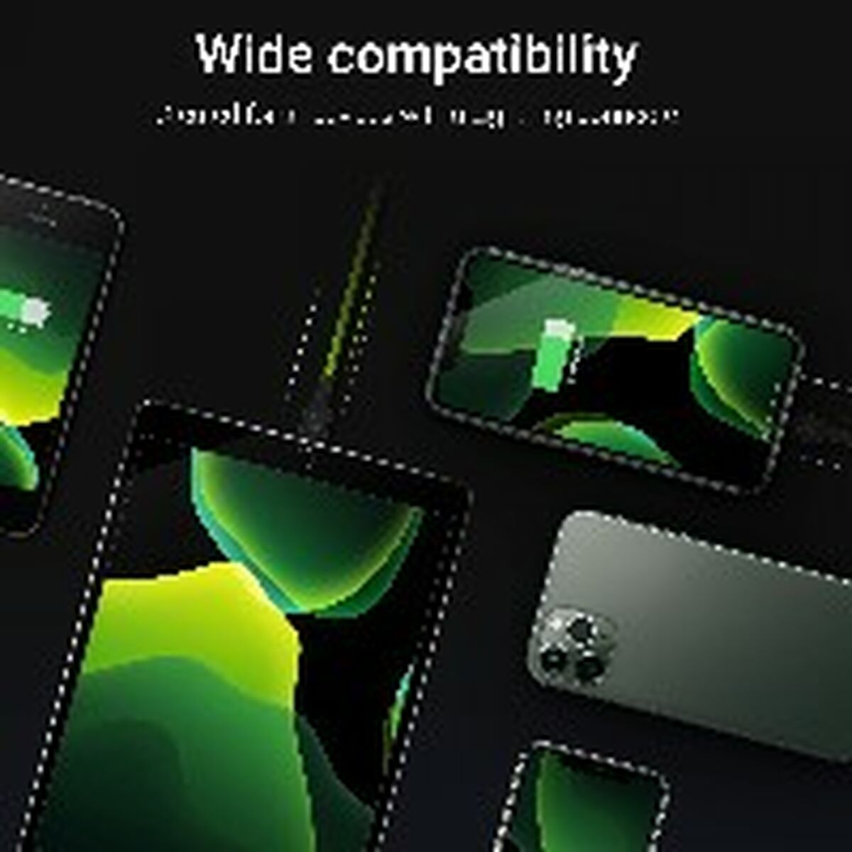 Green Cell KABGC12 câble Lightning 2 m Noir