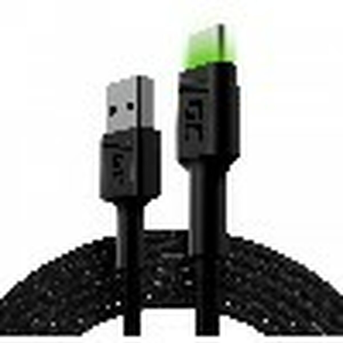 Green Cell KABGC13 câble USB 2 m USB 2.0 USB A USB C Noir