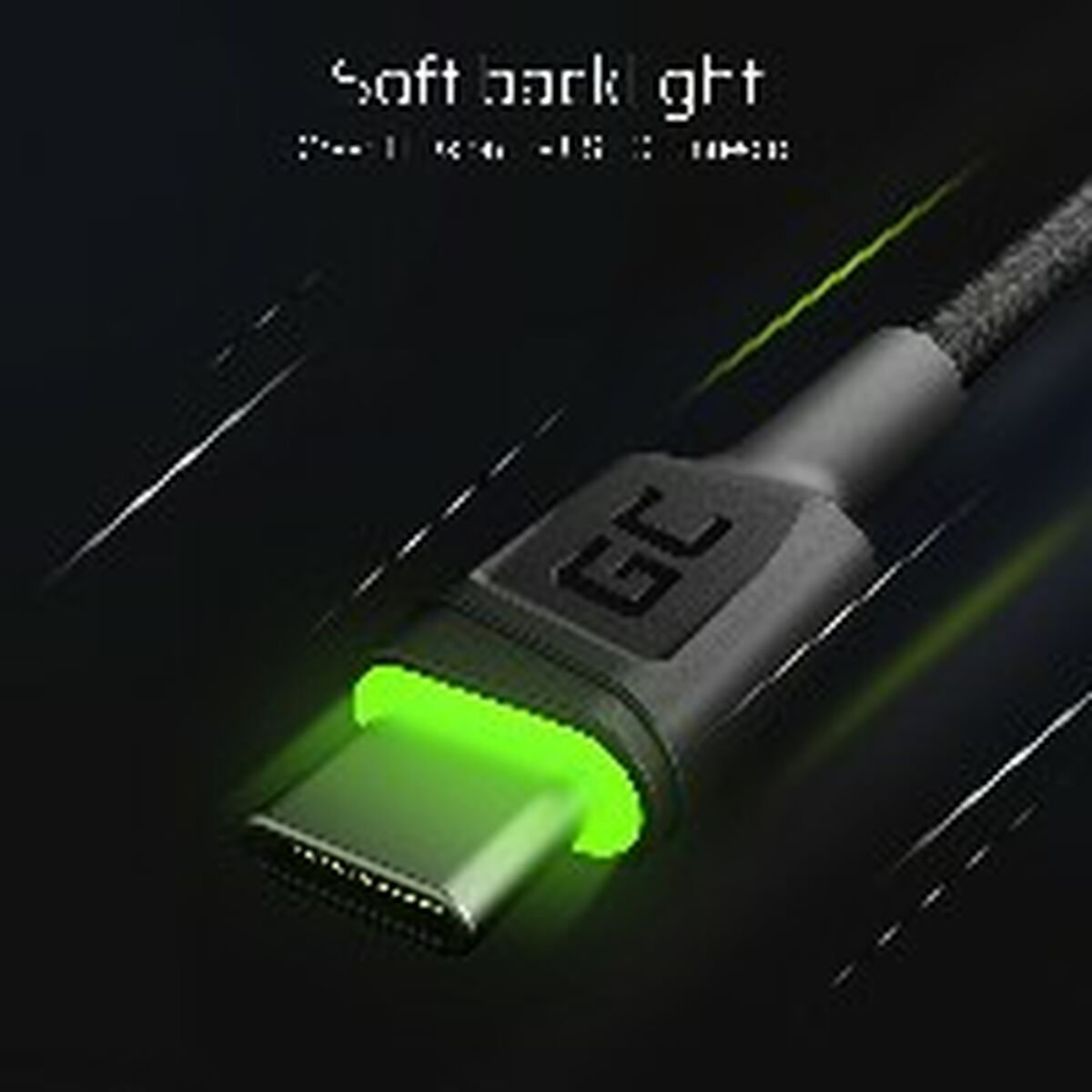 Green Cell KABGC13 câble USB 2 m USB 2.0 USB A USB C Noir