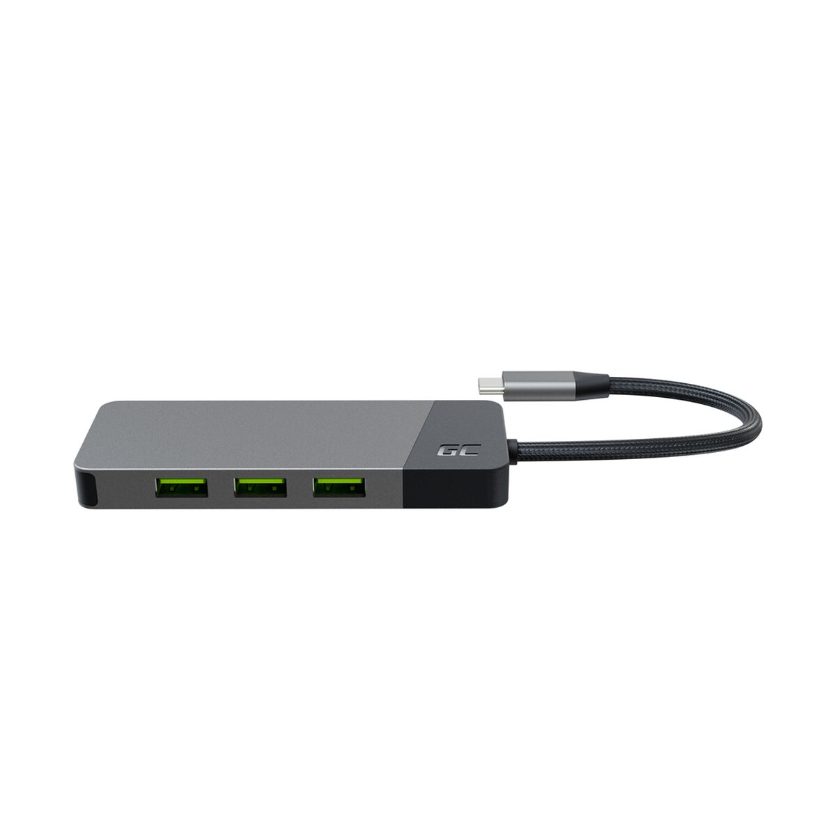 Green Cell HUBGC01 - USB Type-C - HDMI - USB 3.2 Gen 2 (3.1 Gen 2) Type-A - USB 3.2 Gen 2 (3.1 Gen 2) Type-C - MicroSD (TransFlash) - SD - 5000 Mbit/s - 60 Hz -