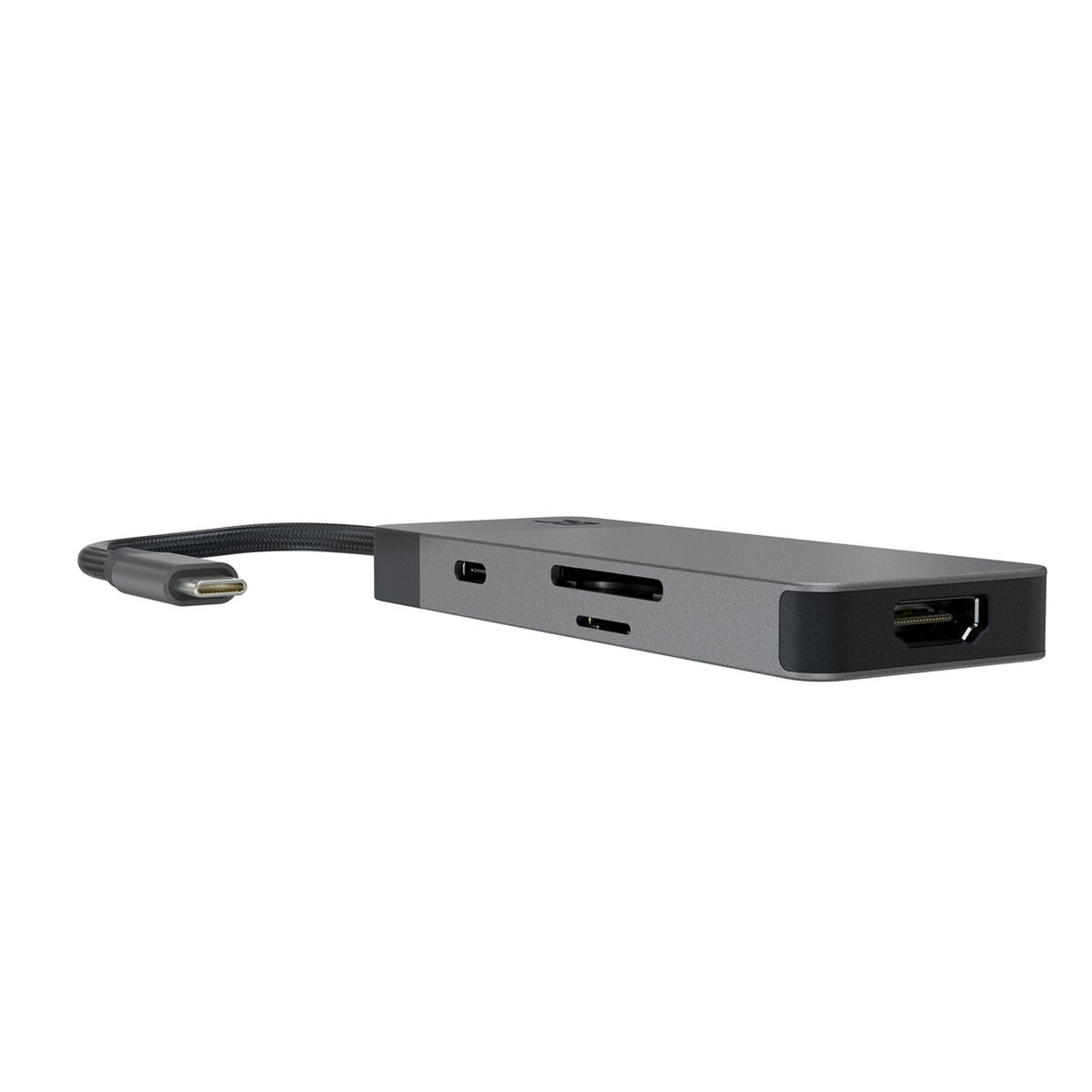 Green Cell HUBGC01 - USB Type-C - HDMI - USB 3.2 Gen 2 (3.1 Gen 2) Type-A - USB 3.2 Gen 2 (3.1 Gen 2) Type-C - MicroSD (TransFlash) - SD - 5000 Mbit/s - 60 Hz -