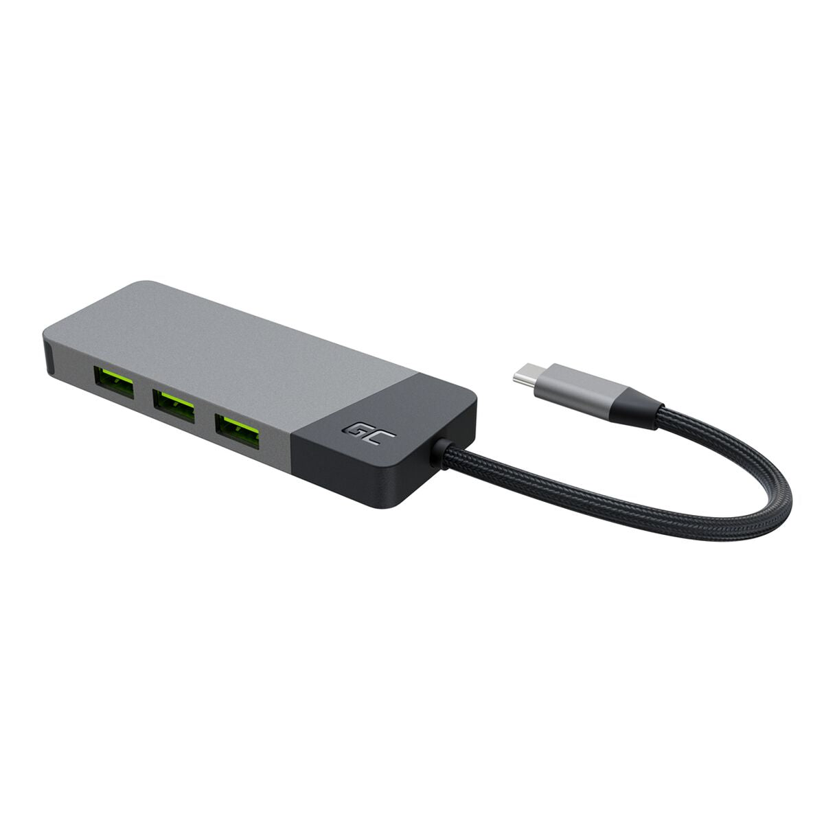 Green Cell HUBGC01 - USB Type-C - HDMI - USB 3.2 Gen 2 (3.1 Gen 2) Type-A - USB 3.2 Gen 2 (3.1 Gen 2) Type-C - MicroSD (TransFlash) - SD - 5000 Mbit/s - 60 Hz -