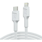 Green Cell KABGC30W câble USB USB 3.2 Gen 1 (3.1 Gen 1) 1,2 m USB C 0,48 Gbit/s 60 W Blanc