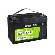 Green Cell LFPGC12V100AH CUBE Batterie LiFePO4 100Ah 12.8V 1280Wh Lithium-Fer-Phosphate pour Photovoltaique, Caravanes, Bateaux