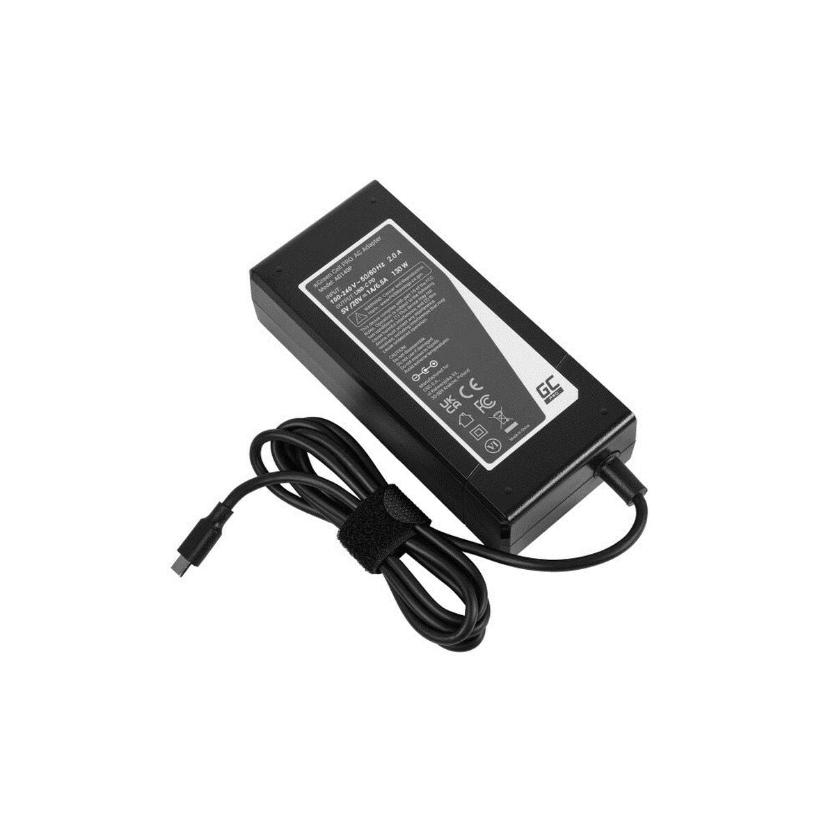Green Cell AD140P Adaptateur PRO USB-C 130W pour ordinateurs portables, tablettes, téléphones