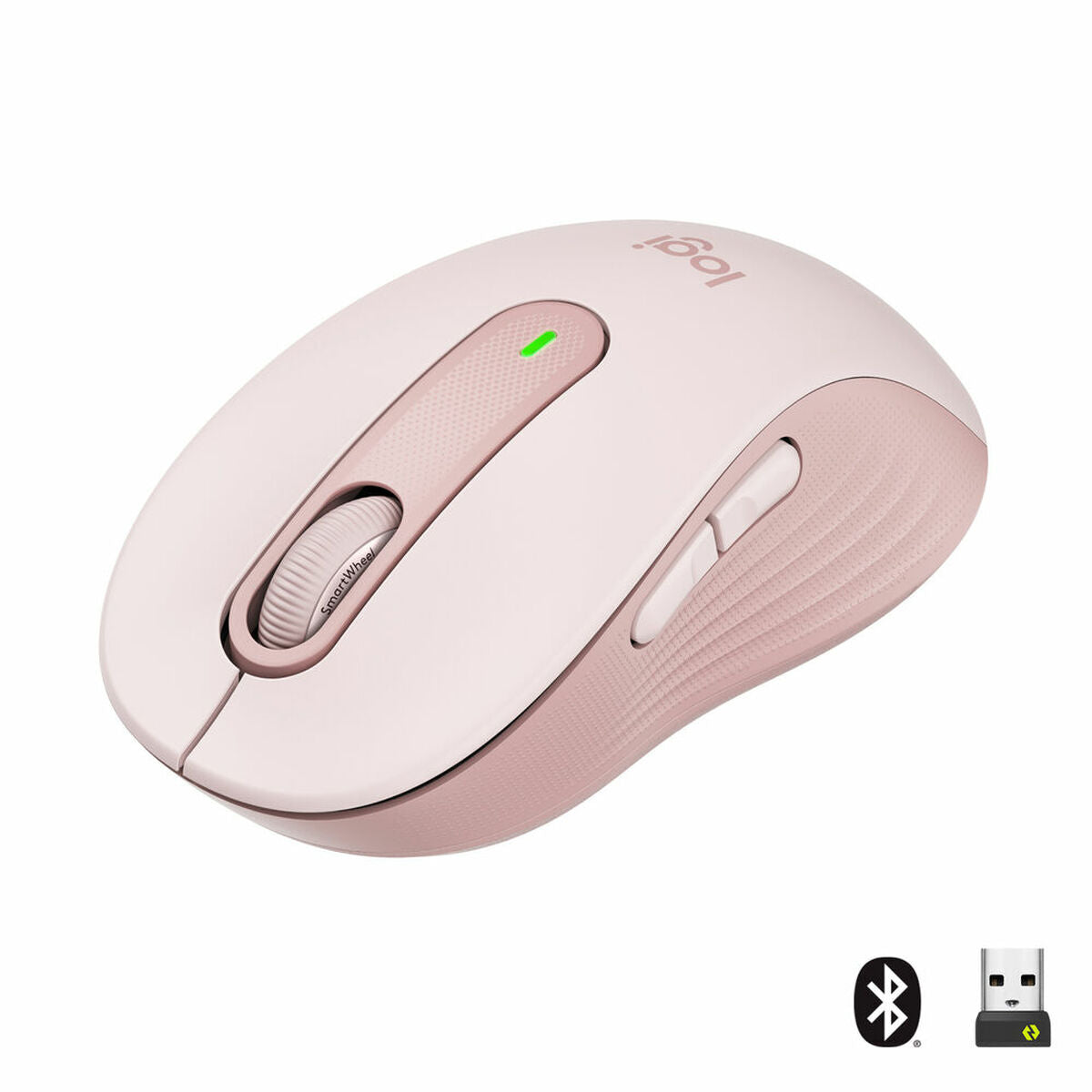 LOGITECH Signature M650 Mouse optical 5 buttons wireless Bluetooth 2.4 GHz Bolt USB receiver rose