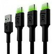 Green Cell KABGCSET03 câble USB 2 m USB A USB C Noir