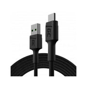 Green Cell KABGC19 câble USB 2 m USB 2.0 USB A USB C Noir