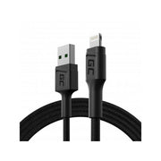 Green Cell KABGC21 câble Lightning 1,2 m Noir