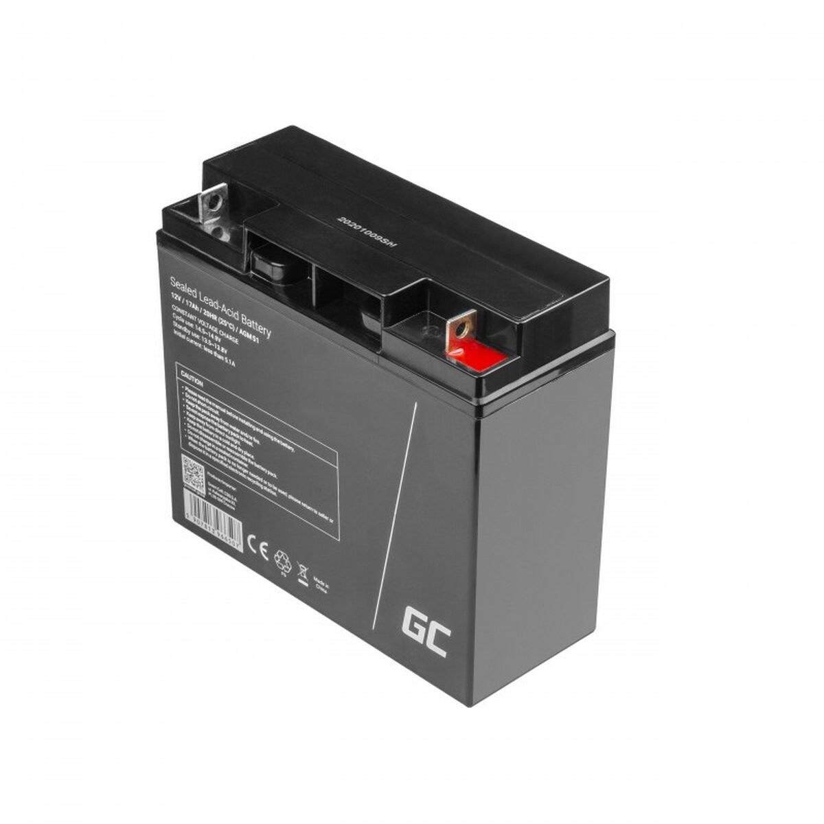Green Cell AGM Battery Lead Acid VRLA 12V 17Ah for motor boats and electric - Battery - 17.000 mAh