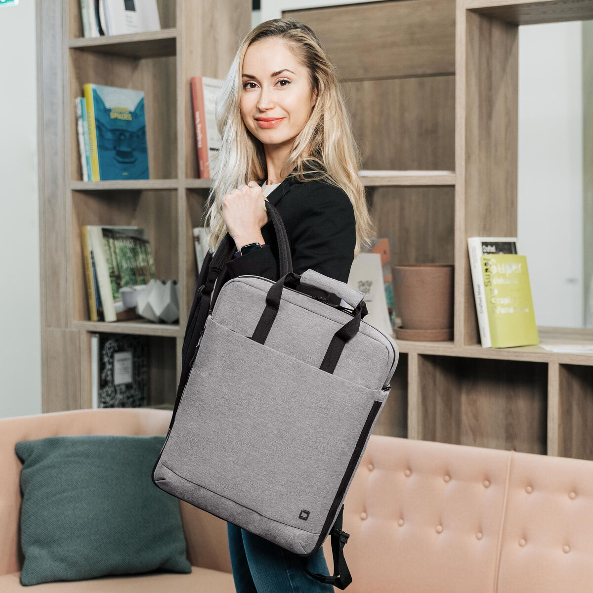 Eco Tote Bag MOTION 13 -15.6 Light Grey