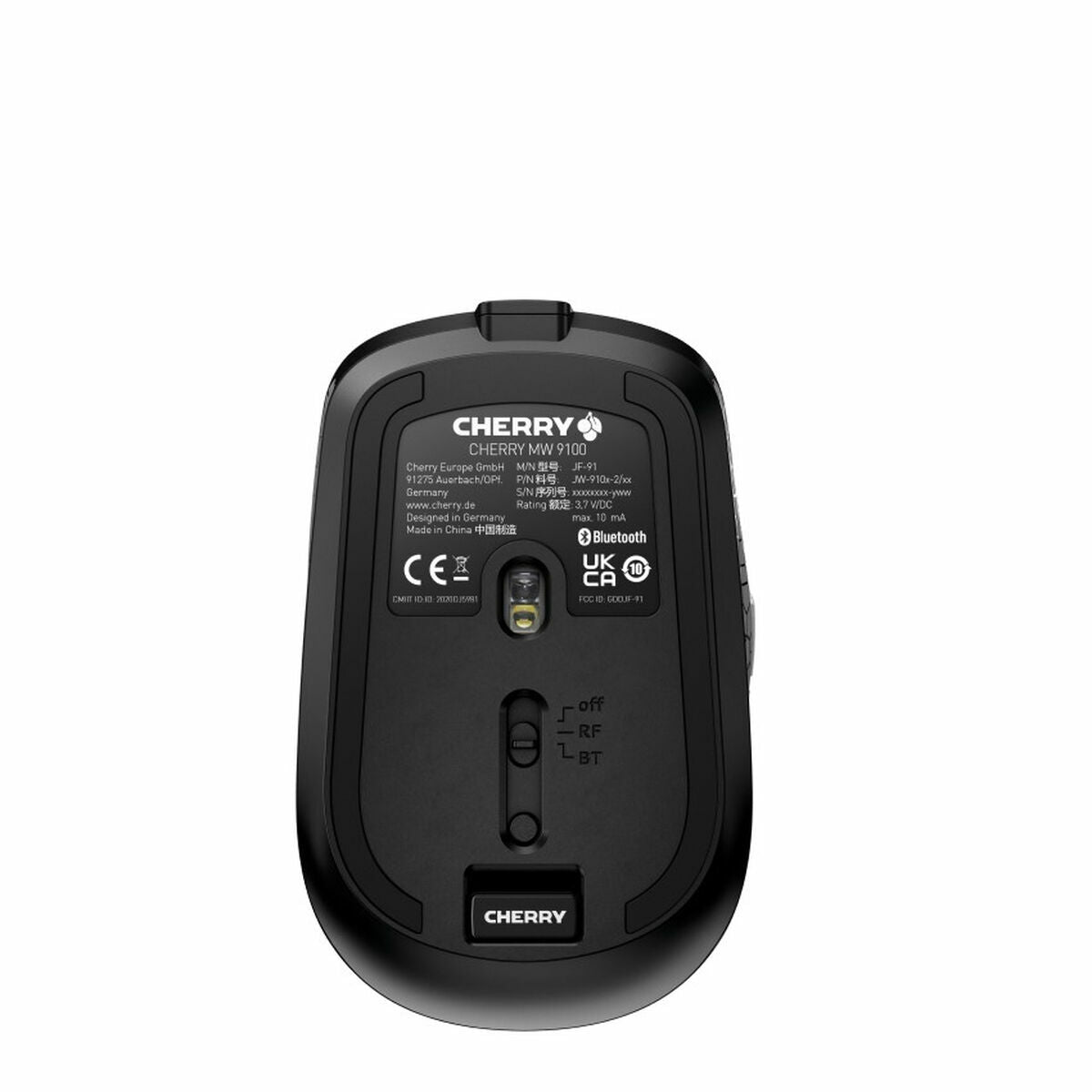 CHERRY Souris MW 9100 sans fil nano USB / BT noire