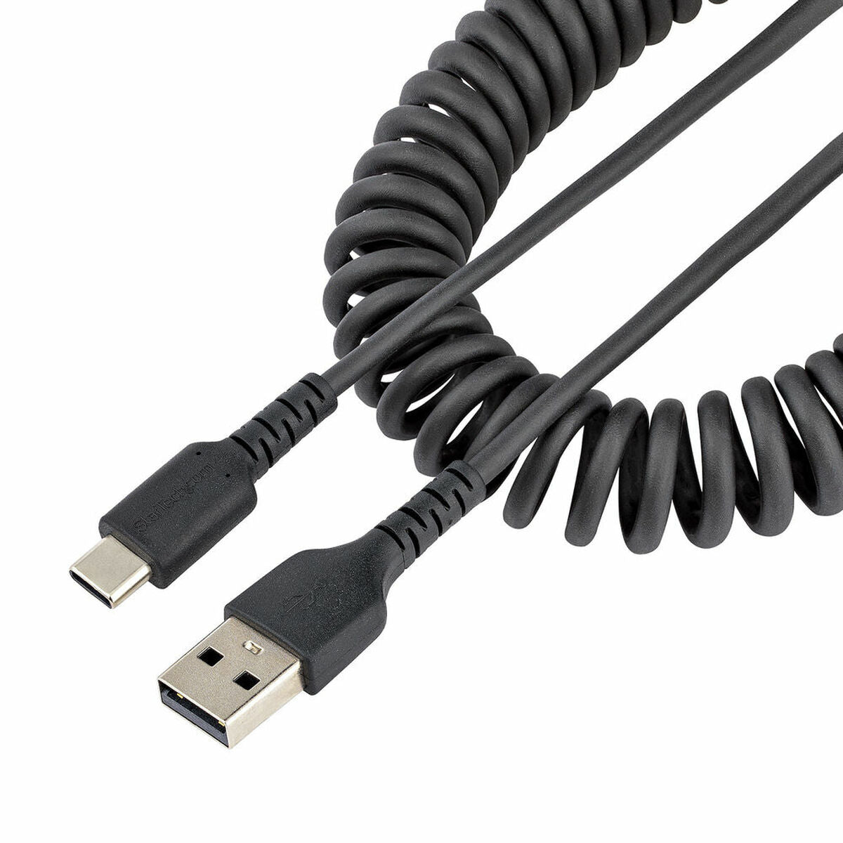 20in USB A to C Charging Cable Coiled