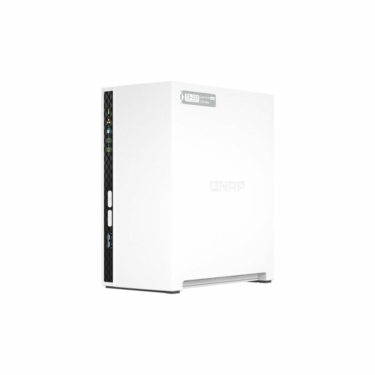 QNAP TS-233 2 bay ARM 2.0GHz Quad core 2xSATA 6Gb/s 2Go RAM on-board 1xGbE 1xUSB3.2 Gen1 and 2xUSB2.0