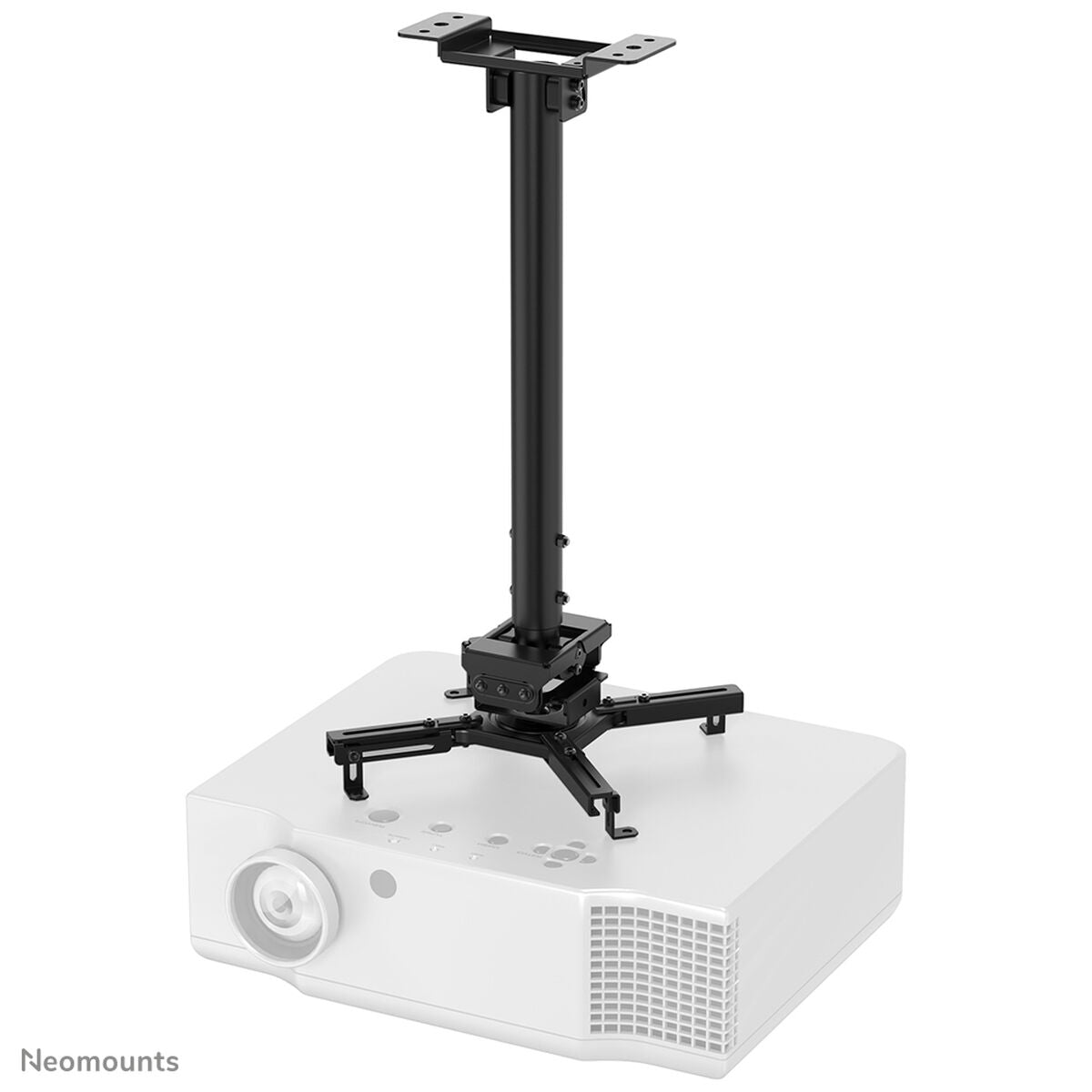 NEOMOUNTS CL25-540BL1 Support de plafond pour vidéoprojecteur - h 60.5-90.5 cm - installation facile - orientable