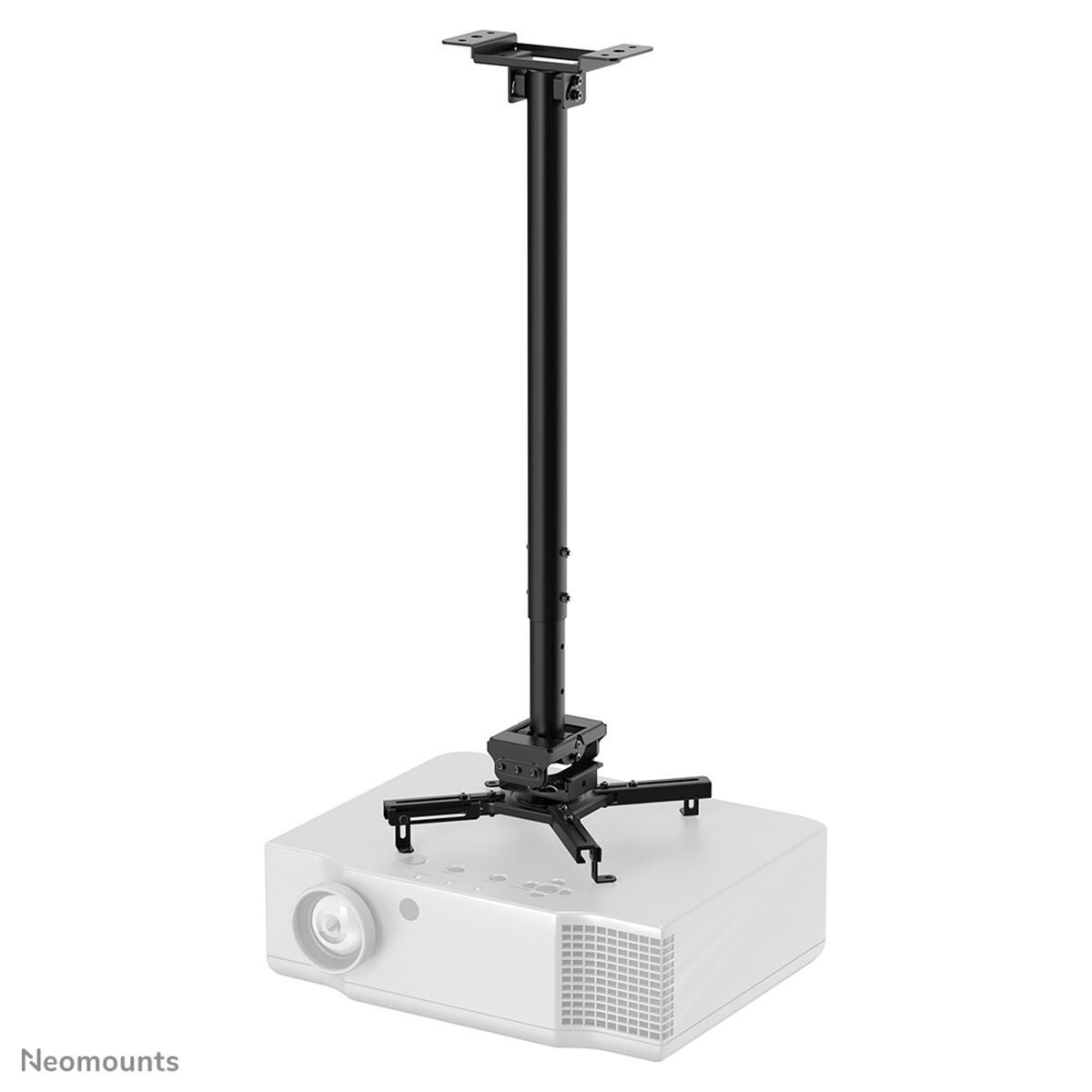 NEOMOUNTS CL25-550BL1 Support de plafond pour vidéoprojecteur - h 74.5-114.5 cm - installation facile - orientable