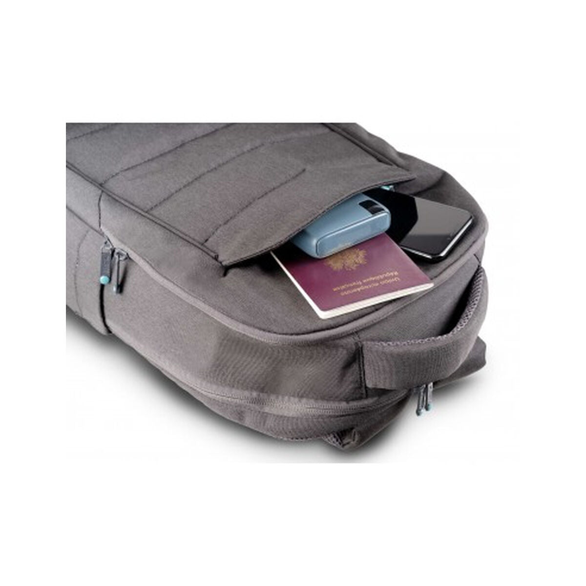 URBAN FACTORY Eco-designed laptop backpack made from recycled PET. Its structure is reinforced with high density foam