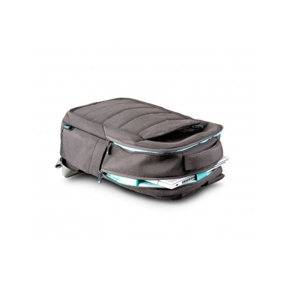 URBAN FACTORY Eco-designed laptop backpack made from recycled PET. Its structure is reinforced with high density foam
