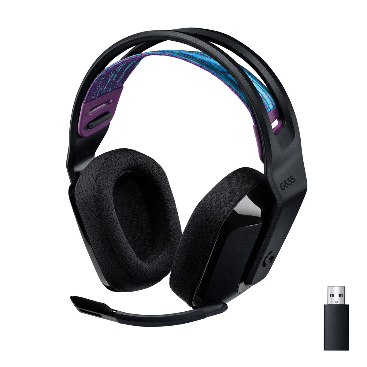 LOGITECH G G535 LIGHTSPEED Wireless Gaming Headset Headset full size LIGHTSPEED wireless black Discord Certified