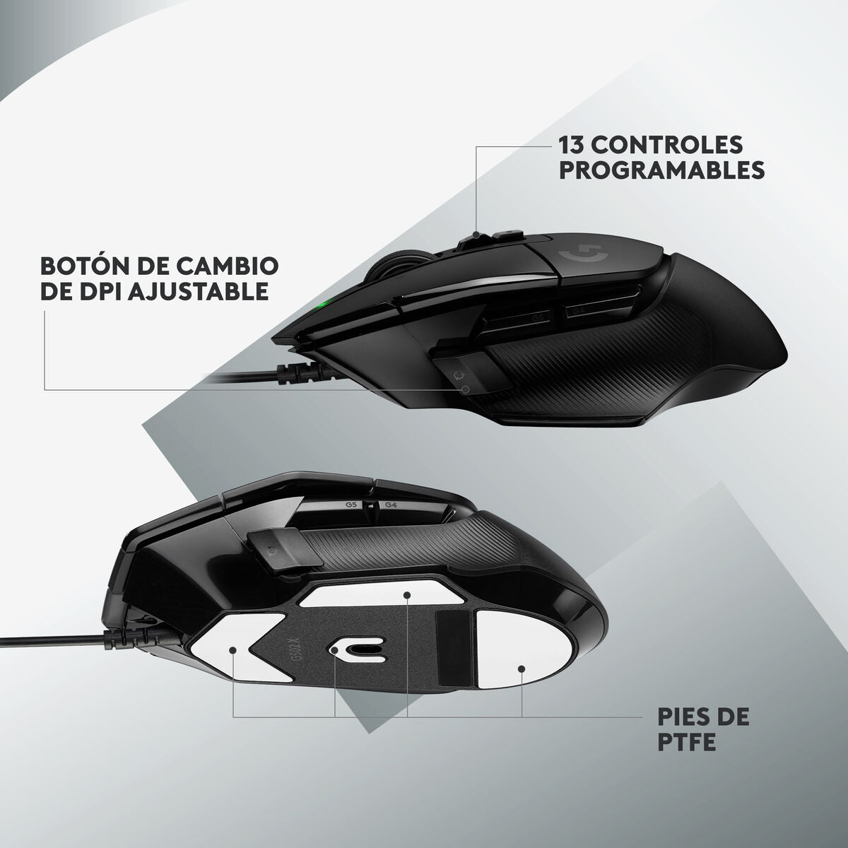LOGITECH G G502 X Mouse optical wired USB black