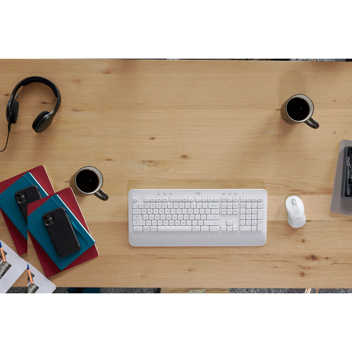 Logitech Signature MK650 Combo for Business clavier Souris incluse Bureau Bluetooth QWERTZ Allemand Blanc