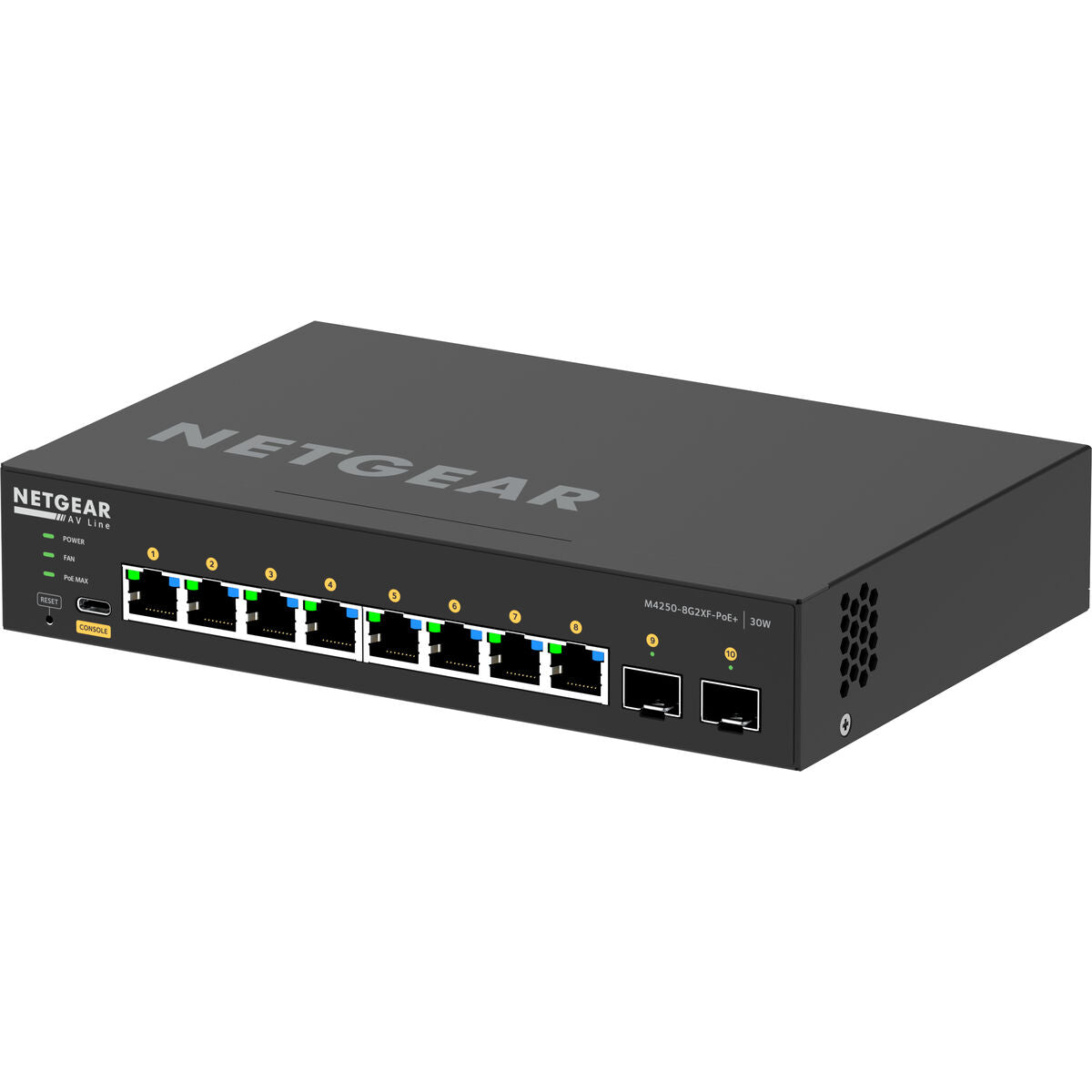 10PT M4250-8G2XF-POE+MANAGED SWCH