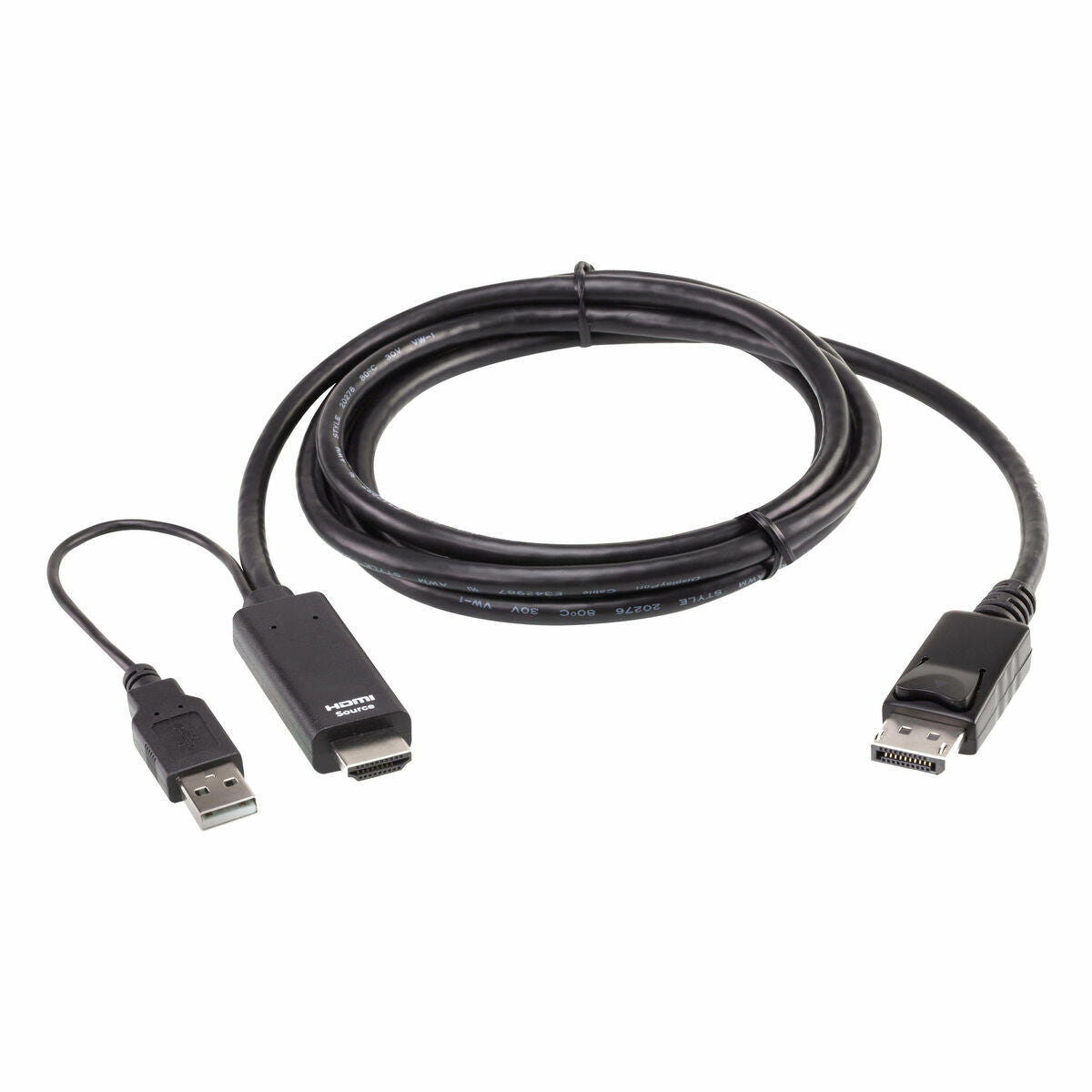 ATEN 2L-7D02HDP câble vidéo et adaptateur 1,8 m HDMI + USB Noir