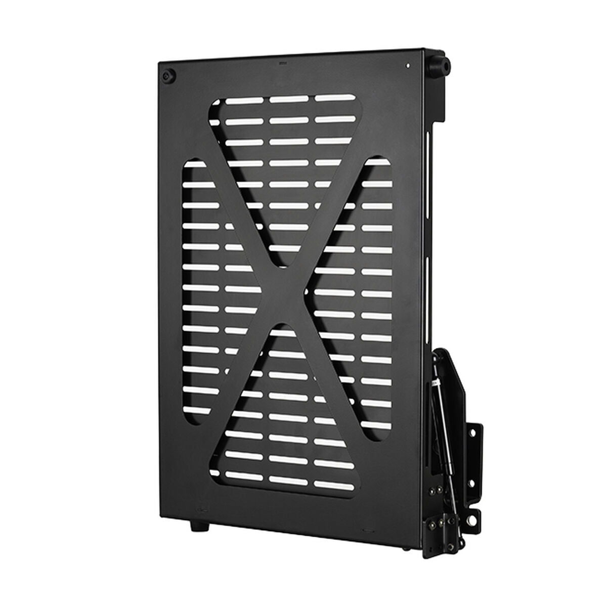 Flip-Down AV Storage Tray