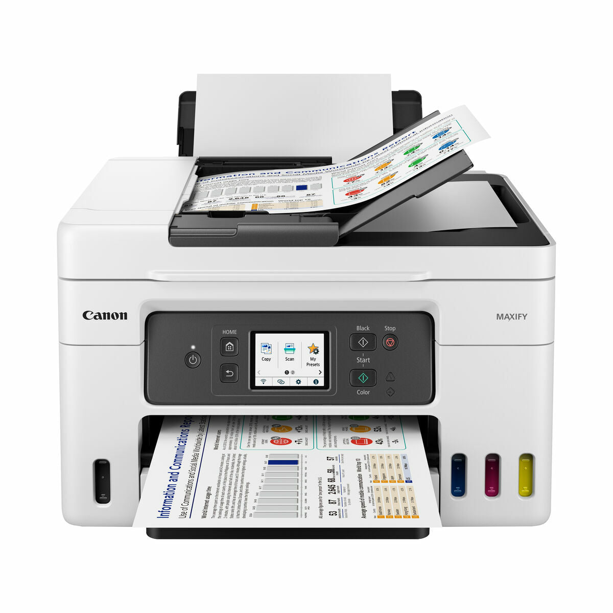 CANON MAXIFY GX4050 MFP colour ink-jet refillable A4 18 ipm print 350 sheets USB 2.0 LAN Wi-Fi