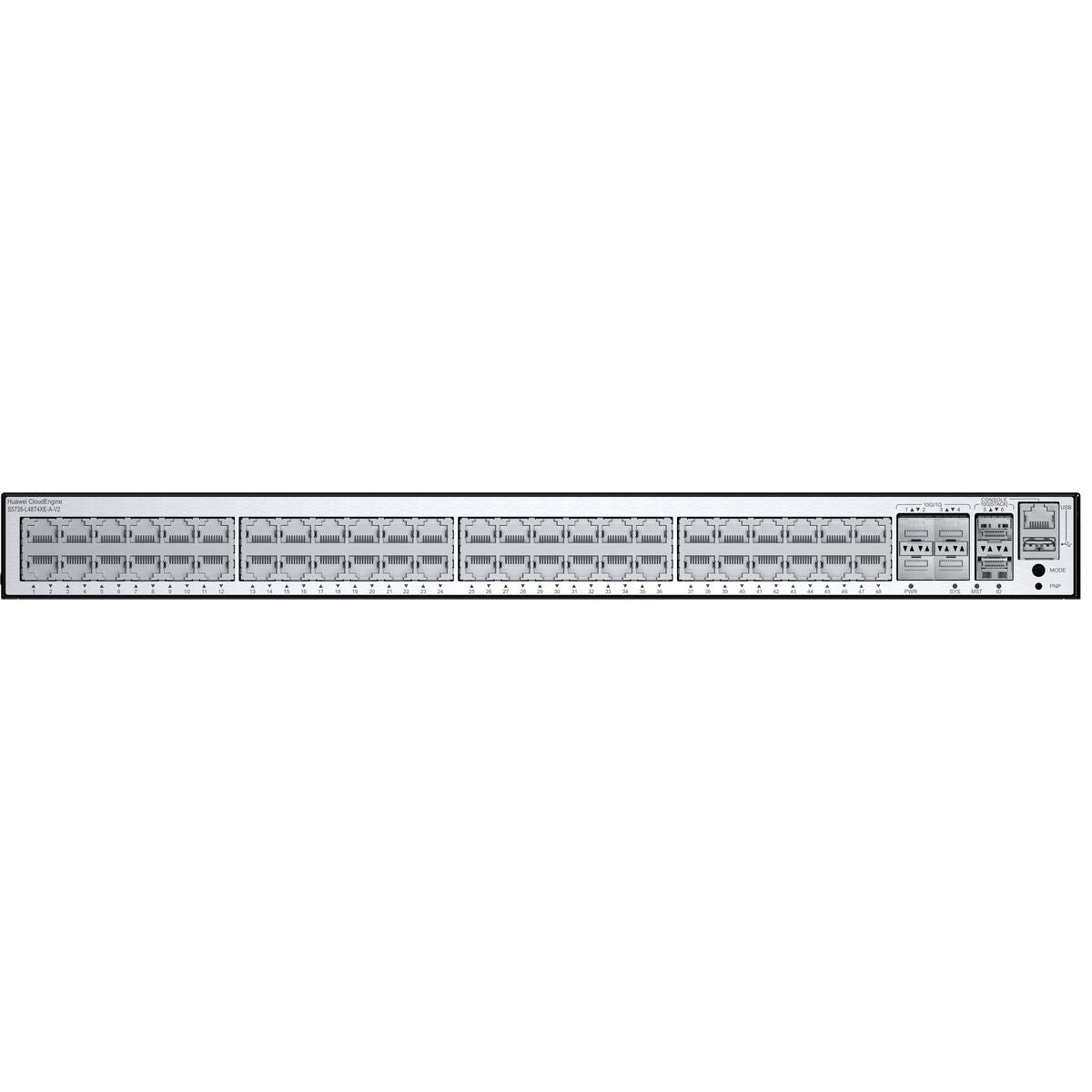 HUAWEI S5735-L48T4XE-A-V2 48x10/100/1000BASE-T Ports 4x10GE SFP+ Ports 2x12GE Stack Ports AC Power