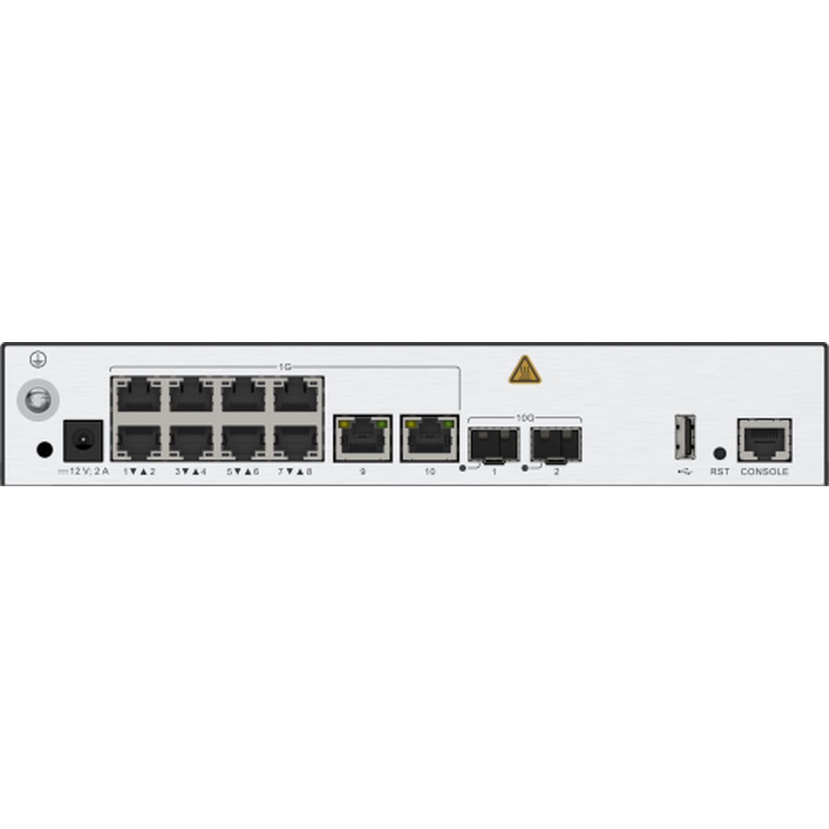 Huawei AP Controller AC650-128AP mainframe (10*GE ports, 2*10GE SFP+ ports, with the AC/DC adapter)