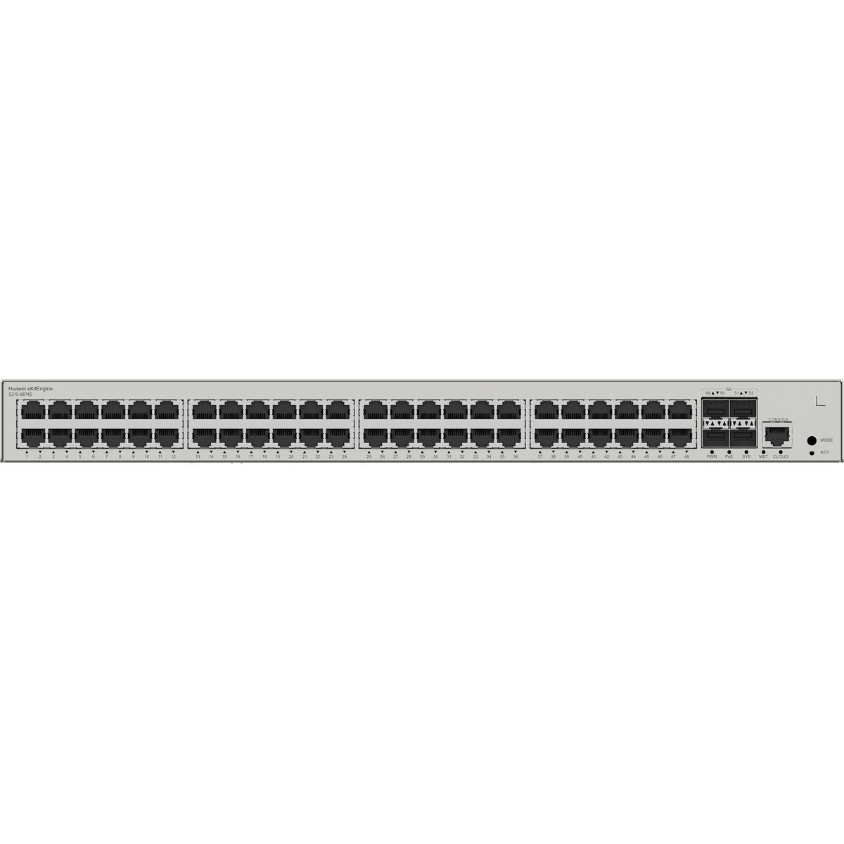 HUAWEI S310-48P4S 48x10/100/1000BASE-T ports 380W PoE+ 4xGE SFP ports built-in AC power eKit